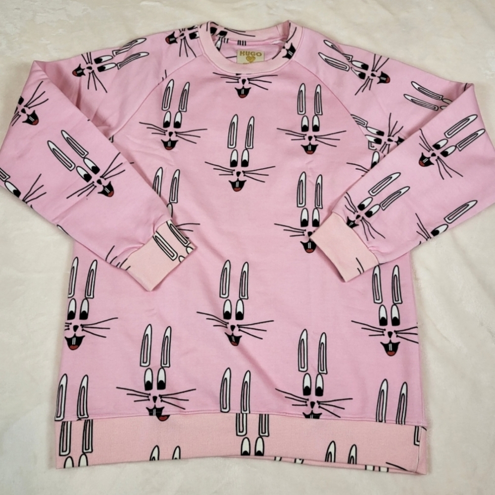 Hugo loves Tiki Pink Bunnies Sweatshirt